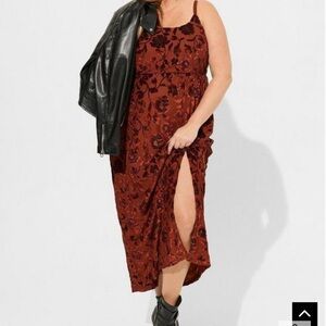 Torrid maxi slit dress